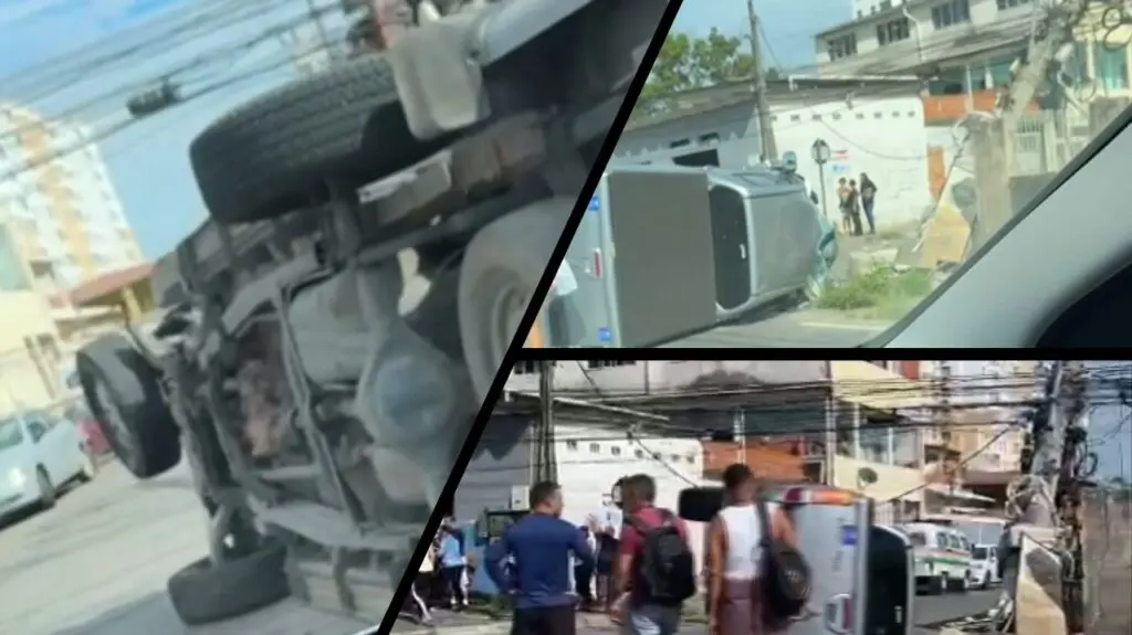 Acidente grave na ES-010: Caminhonete capota e bate em poste deixando casal ferido na Serra Acidente grave na ES-010: Caminhonete capota e bate em poste deixando casal ferido na Serra