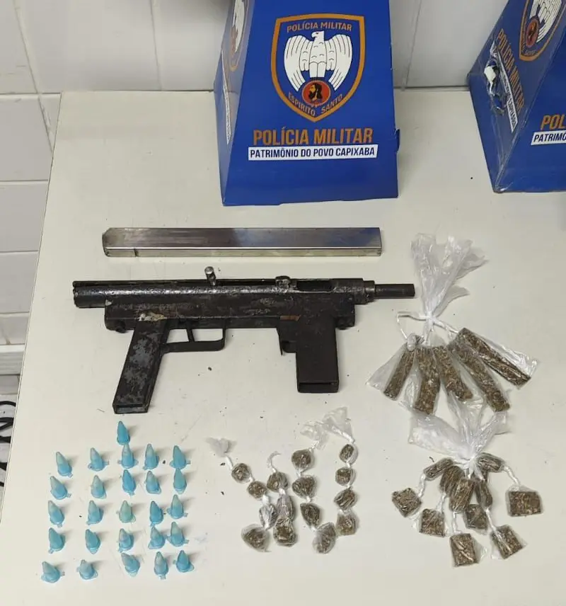 Polícia Militar retira de circulação submetralhadoras de fabricação caseira em bairros da Serra
