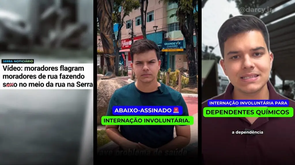 Vereador da Serra cria abaixo-assinado em apoio ao projeto para internar os noiados das ruas à força