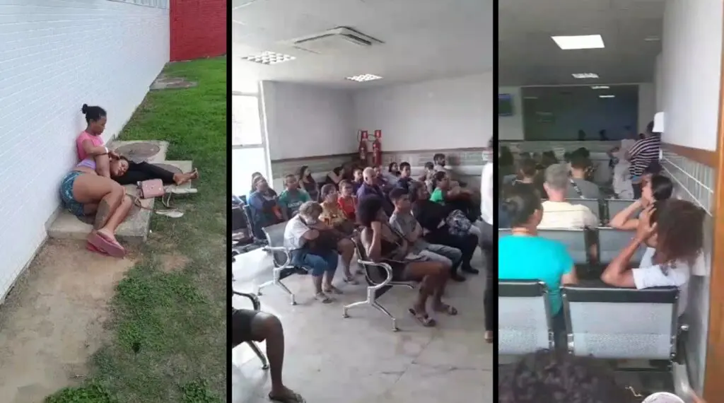 Imagens do interior da UPA de Castelândia