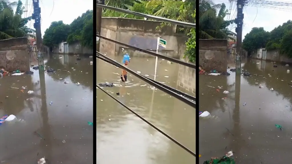 Vídeo: Moradores expressam insatisfação com área de alagamento recorrente na Serra