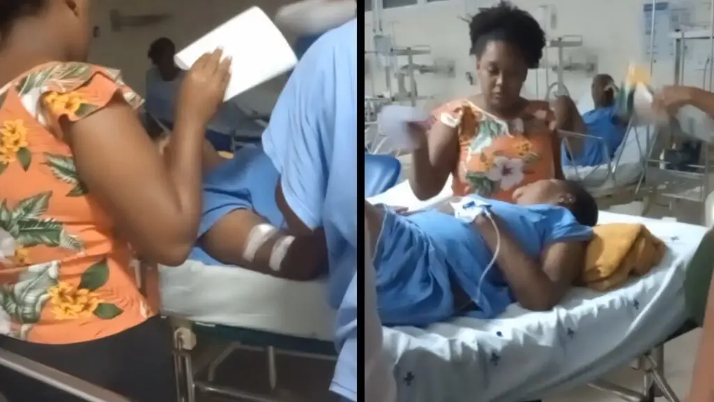 Vídeo: crise dos ar-condicionados no Hospital Estadual na Serra continua e pacientes sofrem com o calor