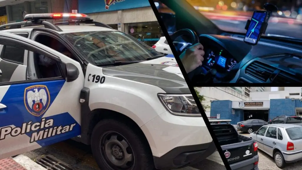 Motorista de aplicativo causa acidente para evitar ser executado durante assalto na Serra Motorista bate carro para escapar da morte durante assalto na Serra.