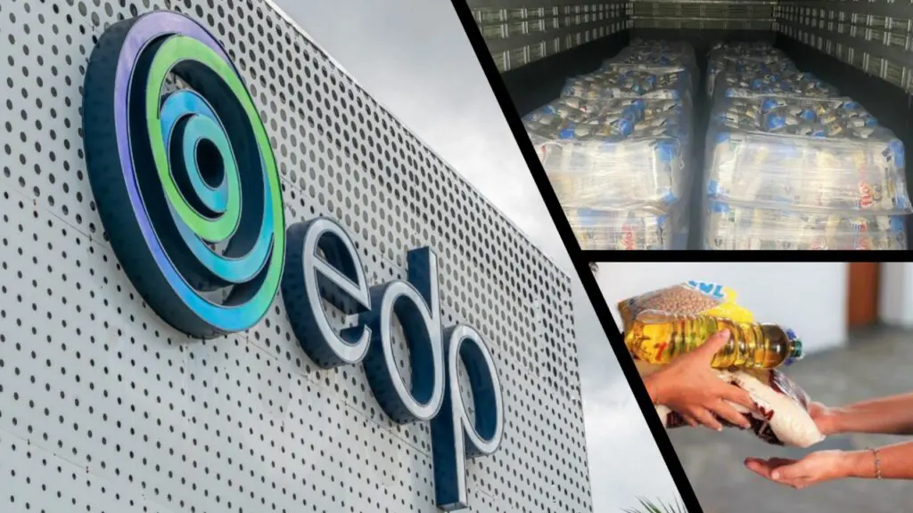 EDP realiza a doação de 10 toneladas de alimentos para população do sul capixaba EDP doa mais de 10 toneladas de alimentos para as vítimas das enchentes em Mimoso.