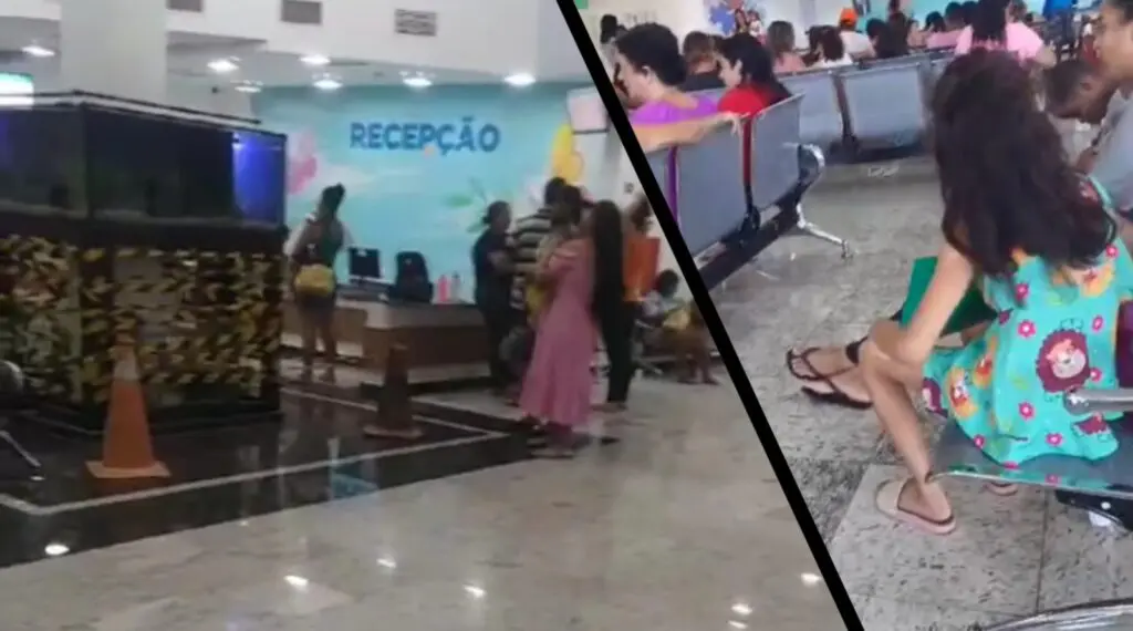 Imagens internas do Hospital Materno Infantil da Serra