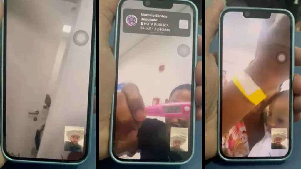 Mães denunciam demora no atendimento do Hospital Infantil da Serra por meio de vídeo chamada