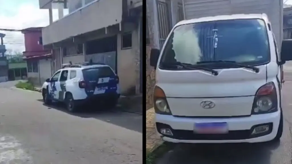 Motorista e ajudante são feitos de reféns durante assalto na Serra.