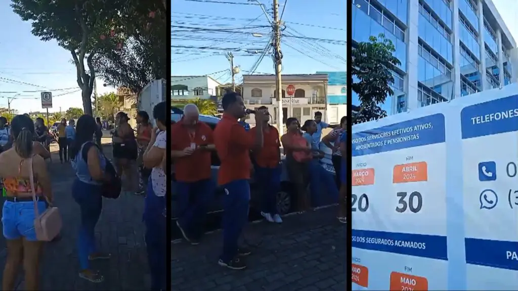 Vídeo: Sindicato e funcionárias terceirizadas cobram salários atrasados em frente Prefeitura da Serra