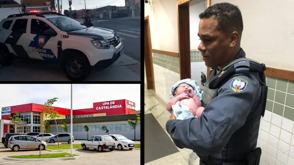 Bebê nasce dentro de viatura da Polícia Militar em Jacaraípe