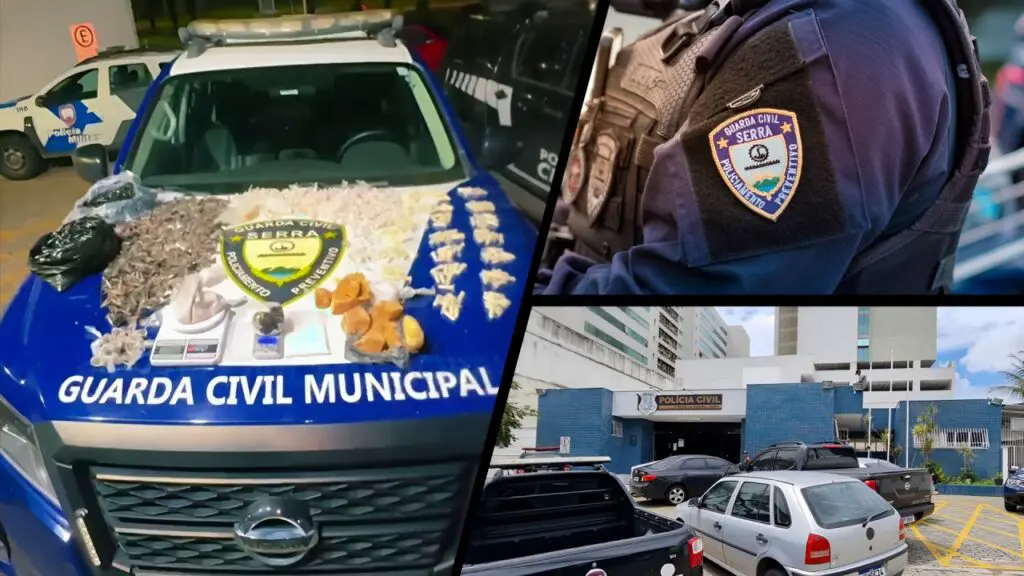 Agentes da Guarda da Serra apreendem mais de 890 pinos de cocaína em Jacaraípe.