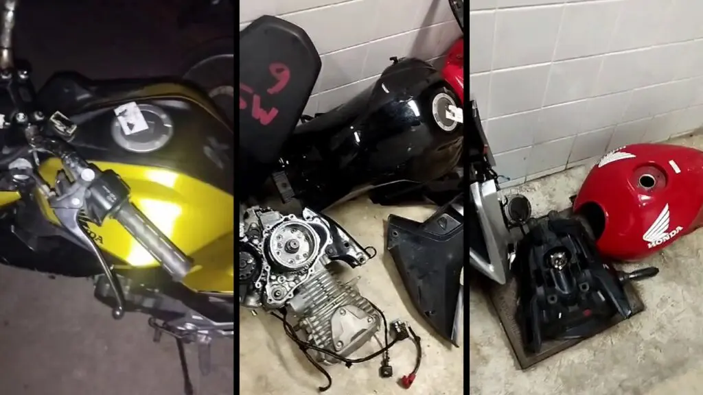 Polícia Militar arrocha envolvidos na invasão do pátio do DETRAN e recupera motos e peças na Serra.