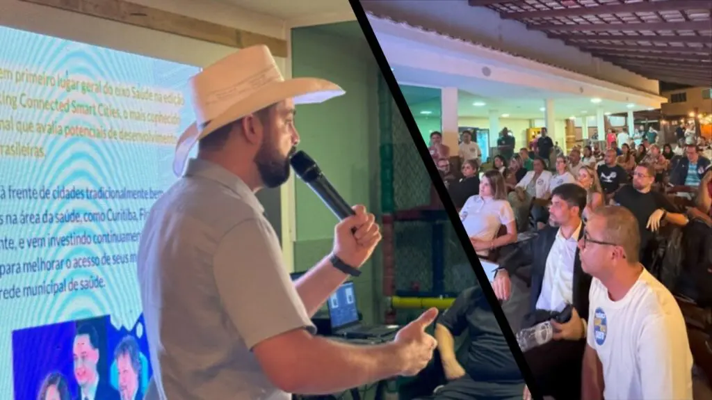 Pablo Muribeca promove debate sobre Tecnologia, Inovação e Transparência na Serra Pablo Muribeca fala durante evento