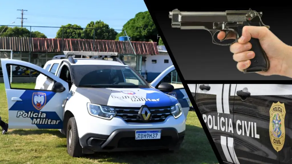 Policial militar de folga troca tiros com assaltantes durante pescaria na Serra Polícia Militar de folga atira contra bandidos durante sua folga na Serra.