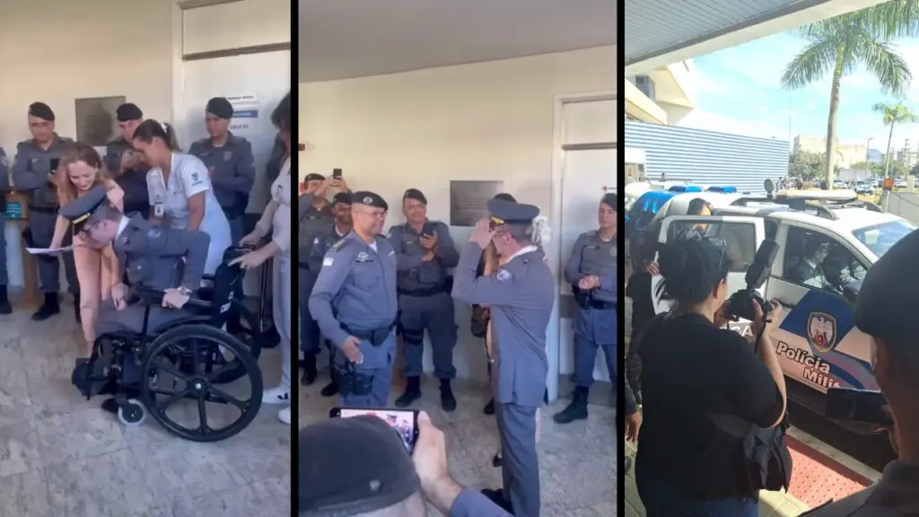 Policial militar recebe alta depois de ser balado durante abordagem na Serra.