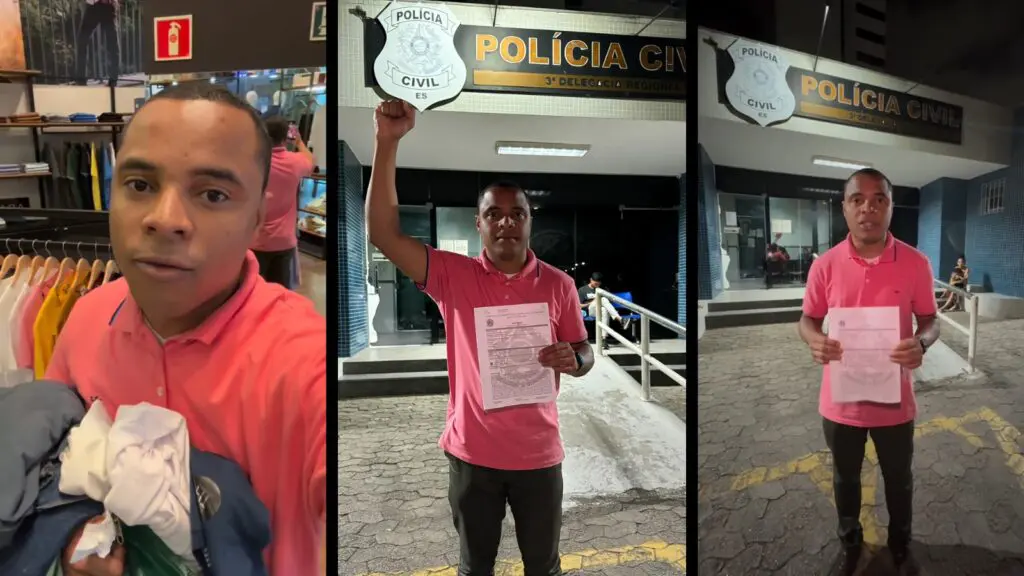 Vídeo: cliente negro da Serra denuncia racismo por loja da C&A e segurança do Shopping MontSerrat Jiberlandio Sahad, morador do bairro Novo Horizonte e ex-secretário adjunto da Secretaria Estadual de Direitos Humanos