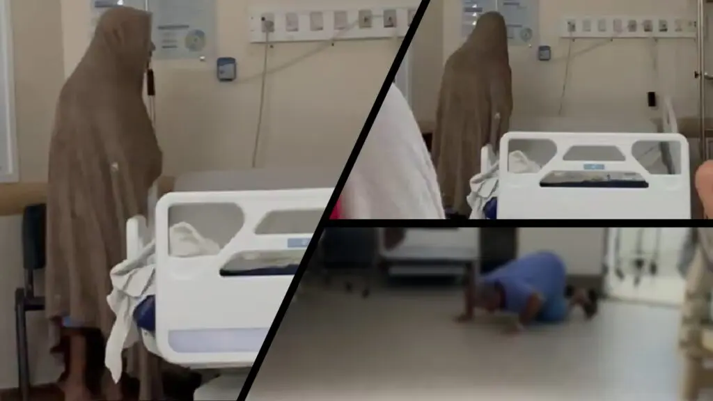 Vídeo: Paciente com problemas mentais toca o terror dentro do Hospital Estadual na Serra Imagens internas do Hospital Jayme dos Santos Neves