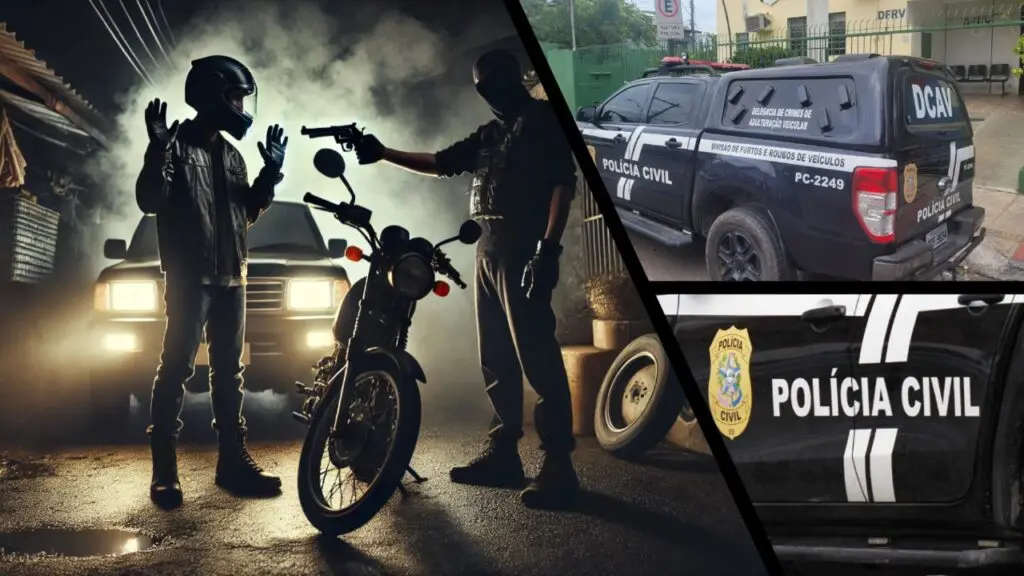 Bandidos armados assaltam motoboy e levam até o lanche do cliente no bairro Nova Carapina Assaltantes armado assaltam motoboy e levam até o lanche do cliente em Nova Carapina I