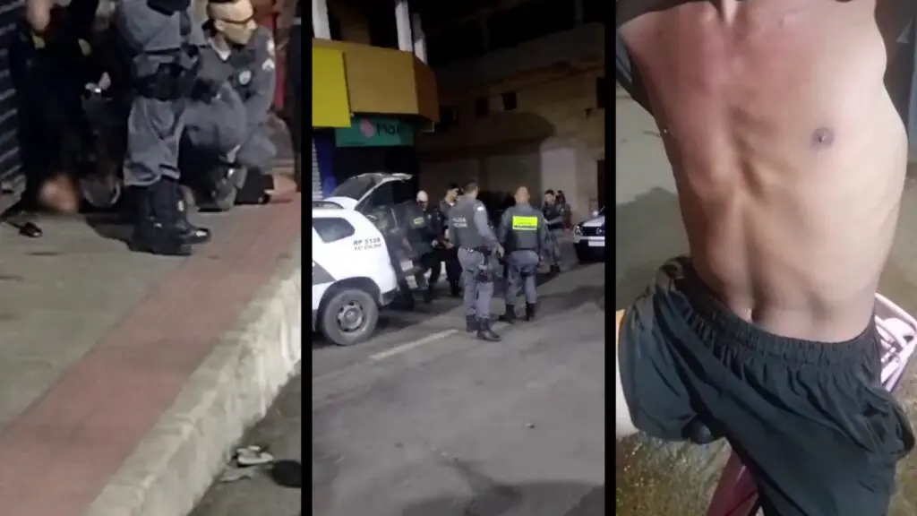 Vídeo: moradores questionam nível de força utilizado pela PM contra adolescente no bairro Feu Rosa Moradores ficam revoltados após adolescente ser apreendido pela PM em Feu Rosa.