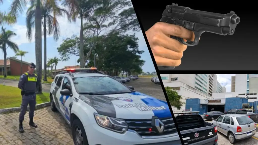 Motorista é baleado após confusão de trânsito com policial militar da reserva na Serra Policial Militar da reserva baleia sujeito após confusão de trânsito na Serra.
