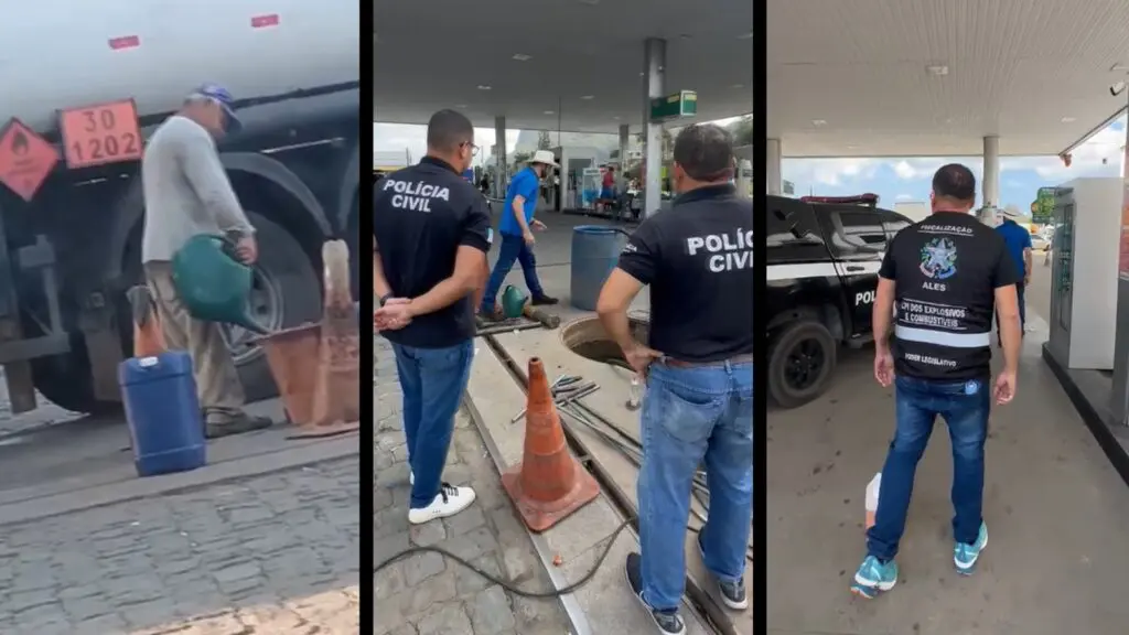 Vídeo: CPI dos Combustíveis fiscaliza posto na Serra após um vídeo viralizar sobre suposta irregularidade