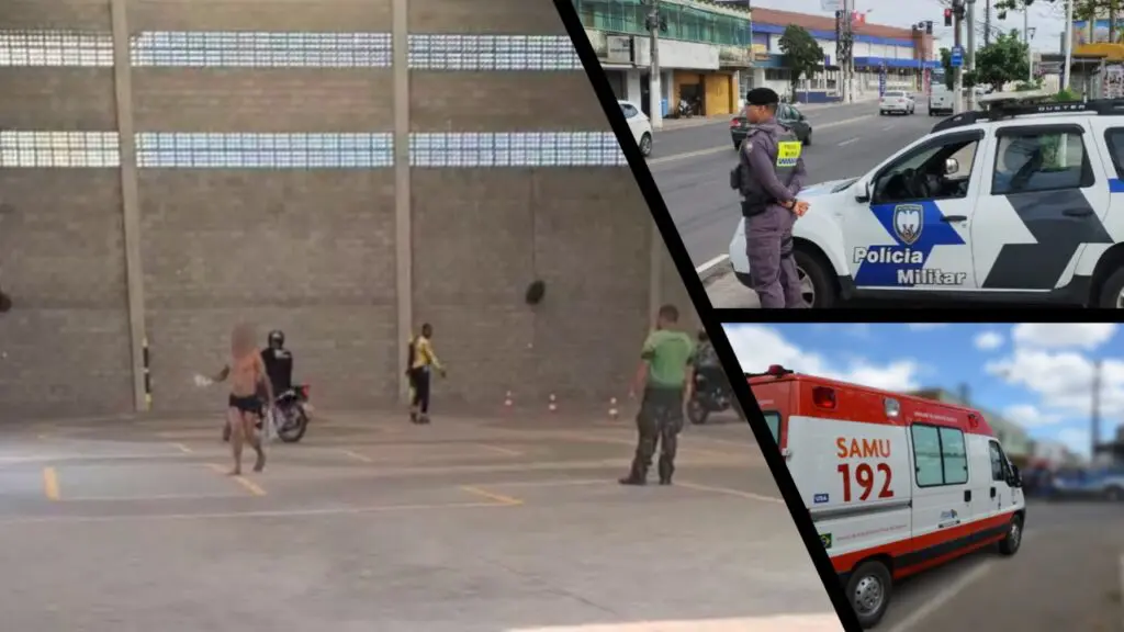 Homem é baleado de forma misteriosa após surtar e ficar peladão na Serra Homem em suposto estado de surto é baleado na Serra.