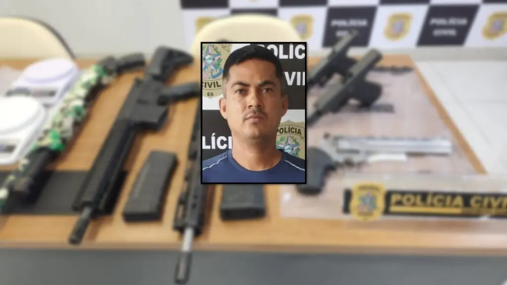 DHPP Serra prende chefe do tráfico responsável pela morte de rivais e encontra arsenal em Cariacica Chefe do tráfico acusado de ser o mandante de homicídios é preso em Cariacica.