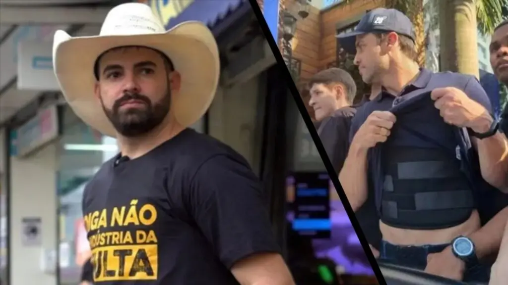 Pablo Marçal “imita” Muribeca e usa colete à prova de balas durante as eleições em São Paulo Pablo Muribeca e Pablo Marçal