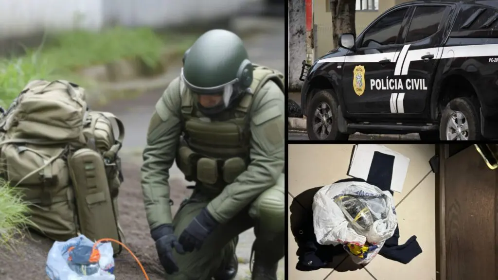 Esquadrão antibombas detona artefato explosivo após policiais civis encontrarem granada na Serra Polícia Civil encontra granada durante cumprimento de mandado em casa na Serra.