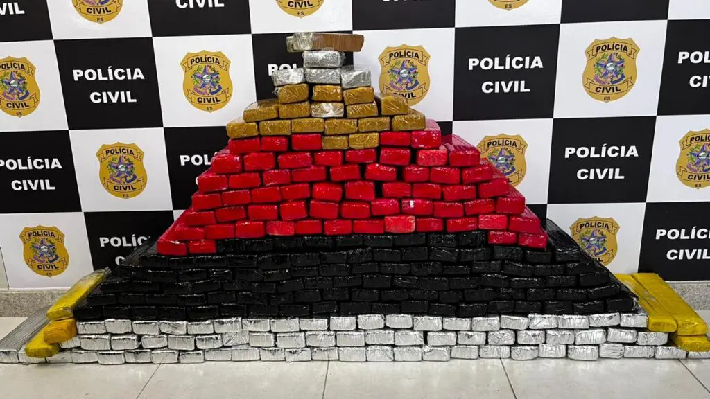 Polícia Civil apreende mais de 200 kg de maconha durante operação na Serra DENARC apreende grande quantidade de drogas na Serra.