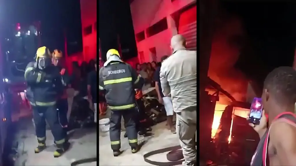 Depósito pega fogo durante comemoração de título de jogo de futebol na Serra Final da Copa do Brasil termina em galpão pegando fogo na Serra.