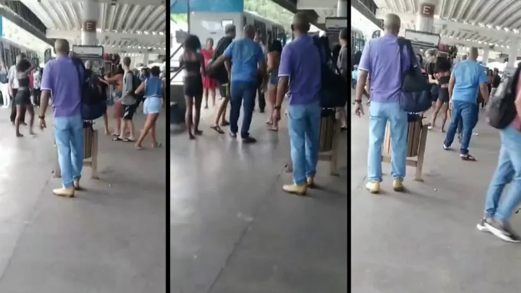 Vídeo: começo de semana agitado com diversas tretas no Terminal de Laranjeiras na Serra Adolescentes saem na porrada dentro de terminal de ônibus na Serra