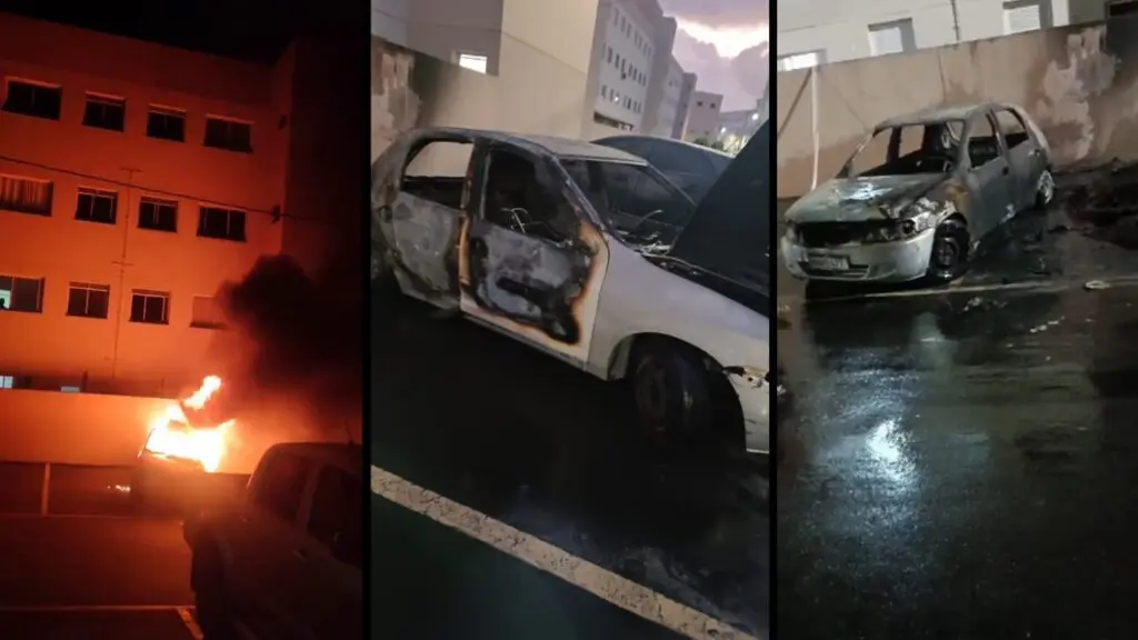 Homem é acusado de incendiar carro da ex-namorada na Serra Mulher tem carro completamente destruído após ex-namorado atear fogo no veiculo na Serra