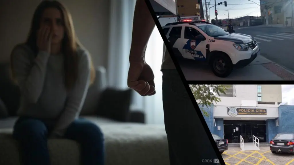 Polícia Militar prende marido que agrediu esposa após ser acordado na Serra Mulher é agredida após acordar marido na Serra.