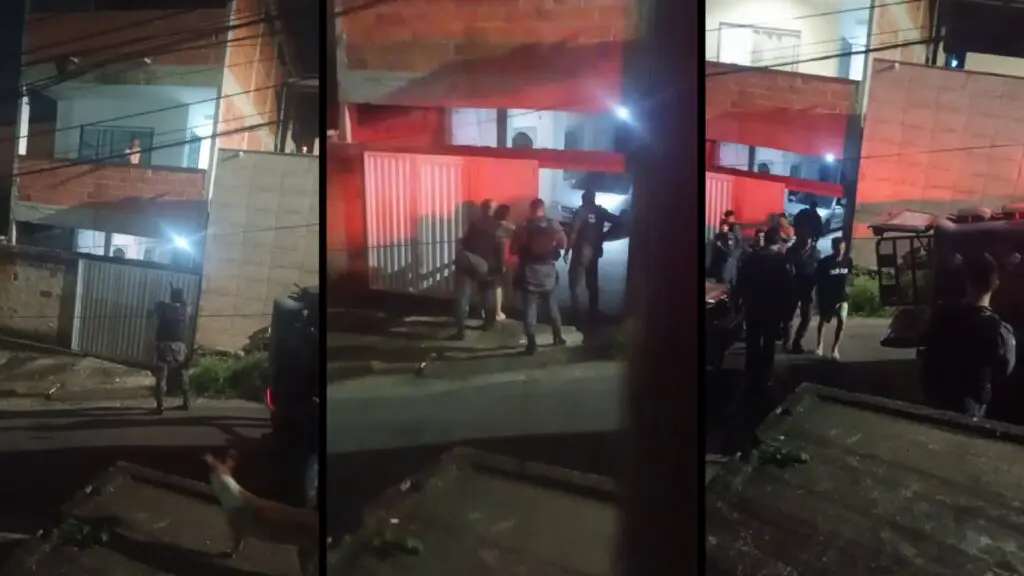 Vídeo: homem é preso após disparar contra vizinhos em bairro da Serra Homem é detido após supostamente atirar no meio da rua na Serra.