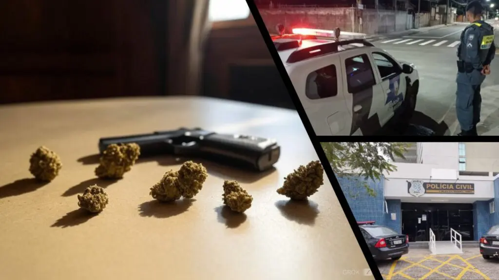 Polícia Militar apreende armas e drogas durante ações em bairros da Serra Ações da Polícia Militar apreende armas e drogas na Serra.