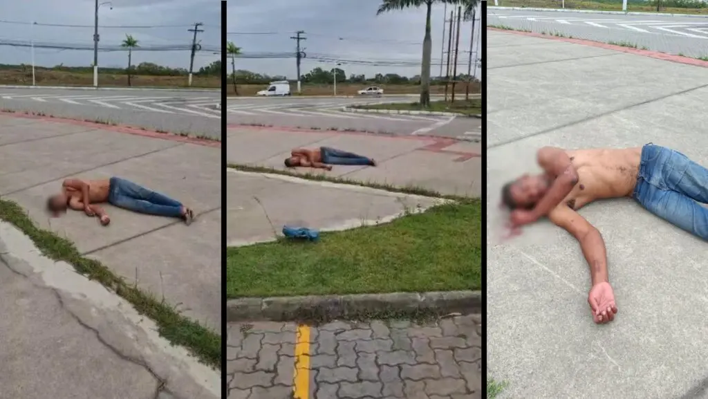 Homem passa mal e desmaia na rua após deixar a UPA de Castelândia