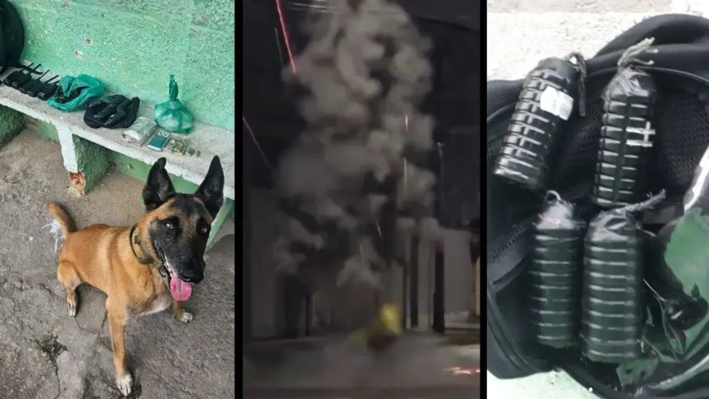 Polícia Militar arrocha chefe do tráfico de drogas e encontra granadas caseiras na Serra.