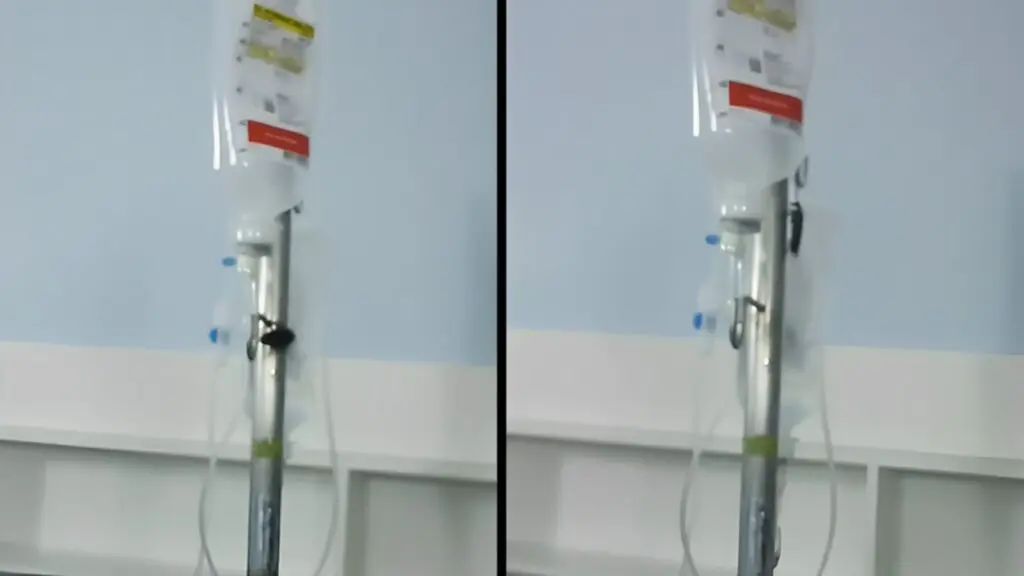Vídeo: barata é flagrada passeando no soro de paciente do Hospital Estadual de Vila Velha Vídeo: família mostra barata em equipamento de soro em quarto de paciente no Hospital Vila Velha