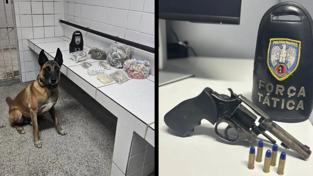 Polícia Militar realiza apreensões de armas e drogas durante ações em bairros da Serra Ações da Polícia Militar resultam em apreensões de armas e drogas na Serra
