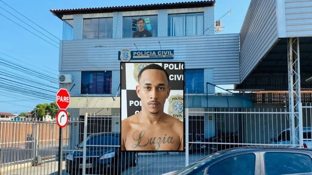 DHPP Serra apresenta “Sombra” acusado do ataque que deixou jovem morto e dois baleados Polícia Civil prende um dos maiores homicidas da Serra.