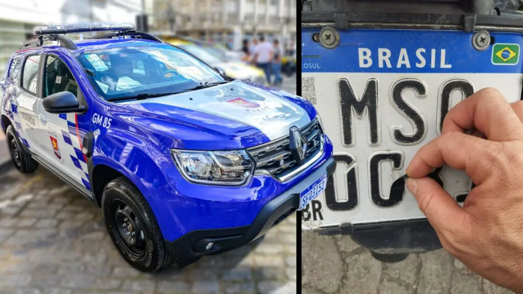 Pedreiro é detido após ser flagrado pilotando moto com placa adulterada com fita isolante em Vitória