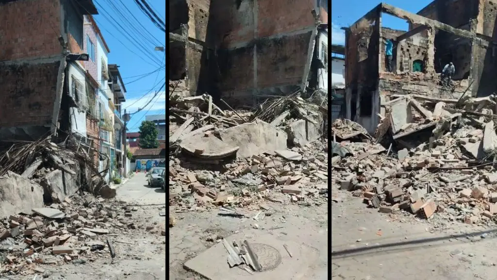 Casa incendiada por cracuda em Jardim Carapina é demolida pela Prefeitura da Serra