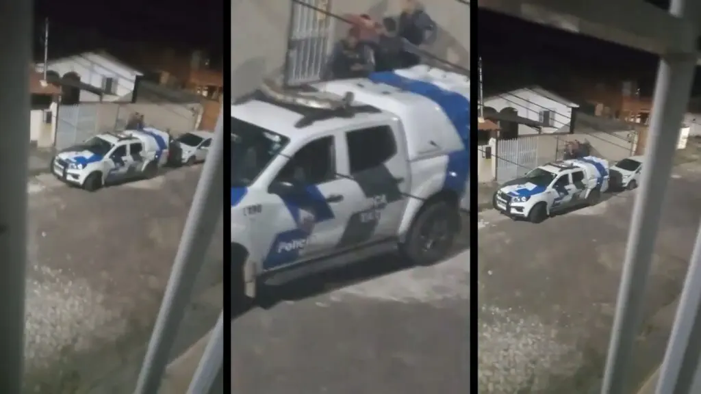 Vídeo: suspeito leva soco de PM durante abordagem em bairro da Serra suspeito leva soco de PM durante abordagem em bairro da Serra