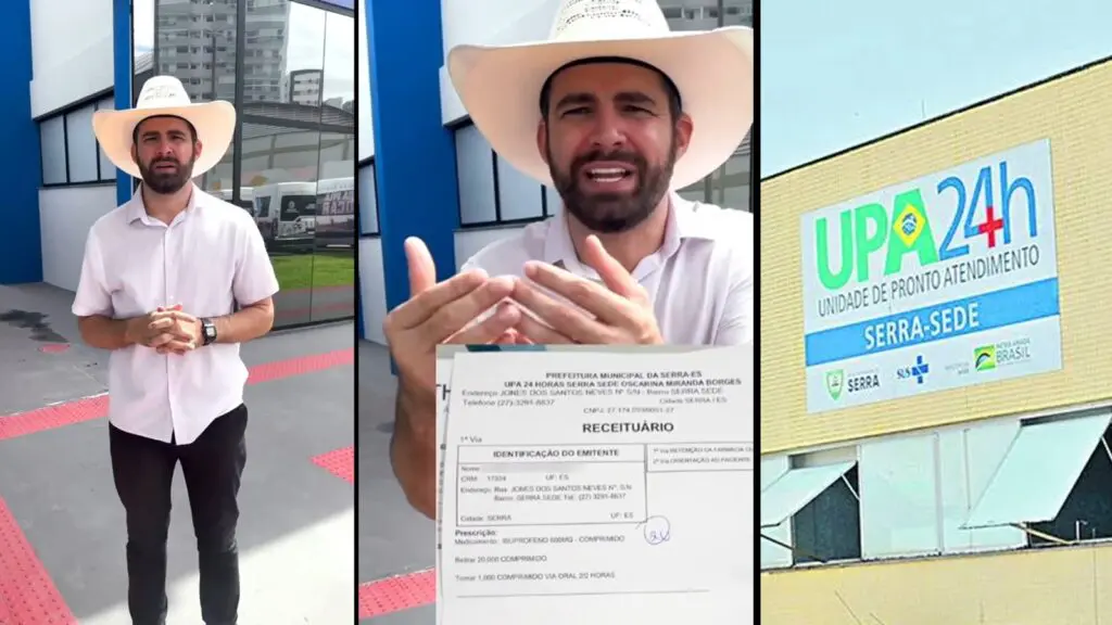 Pablo Muribeca exibe receita médica com dosagem incorreta em vídeo publicado nas redes sociais
