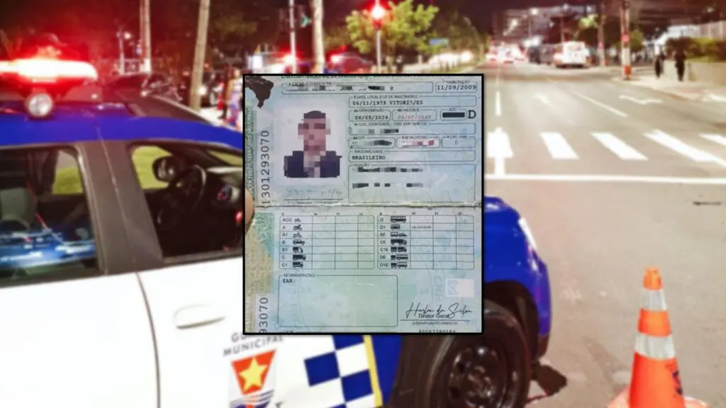 Motorista é flagrado com CNH de cartolina em Vitória