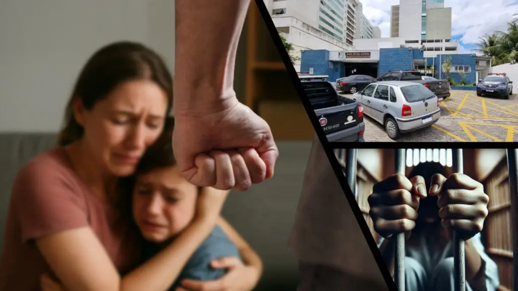 Sujeito é preso após agredir enteado e ex-mulher na Serra