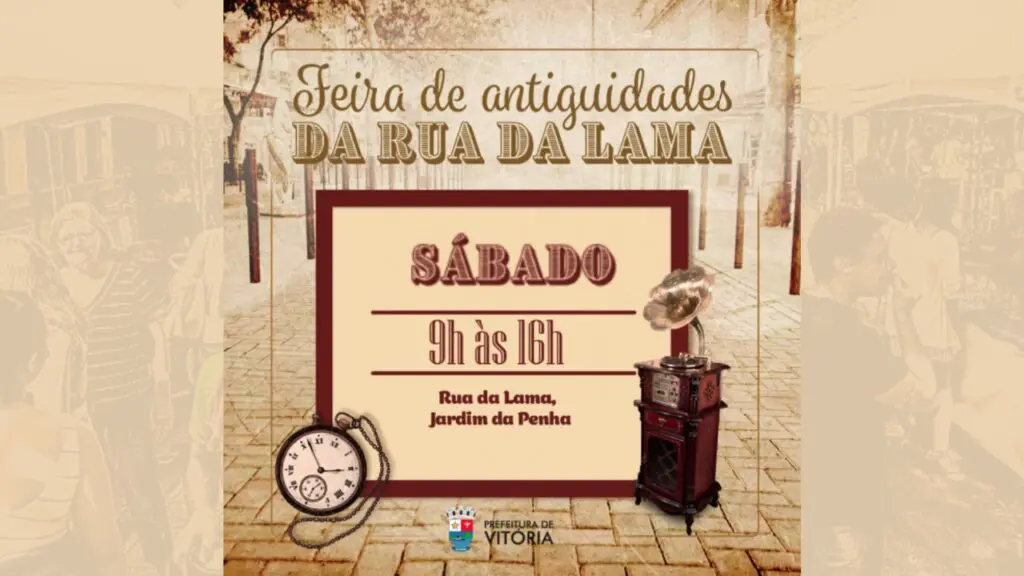 Feira de Antiguidades transforma rua em museu a céu aberto em Vitória Feira de antiguidades anima a Rua da Lama em Vitória
