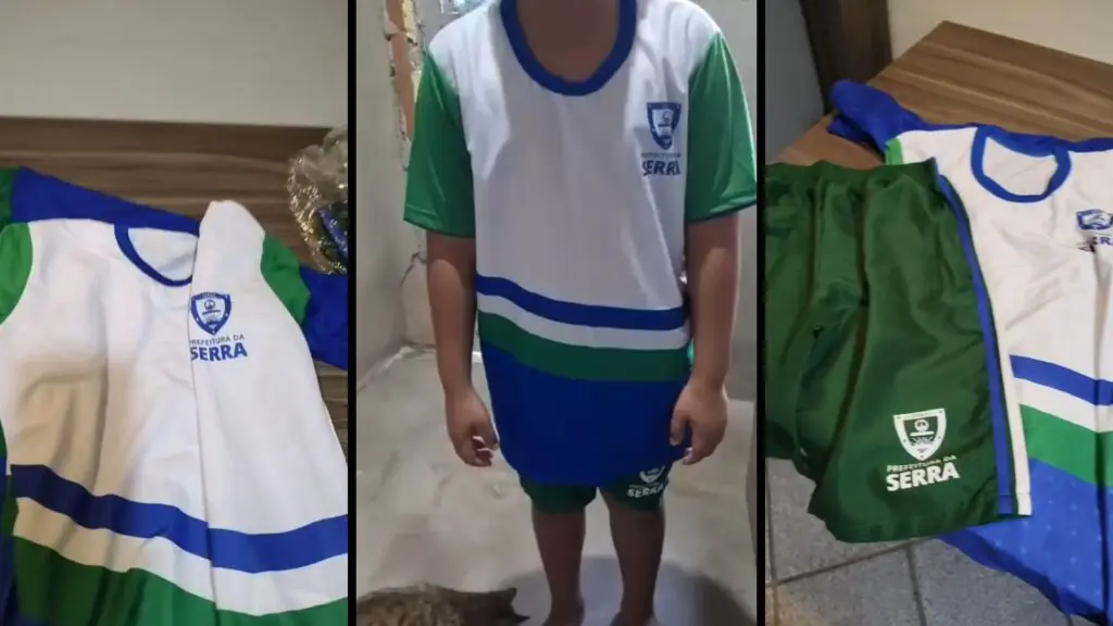 Pais reclamam de kits de uniformes entregues com tamanhos incorretos; prefeitura dá orientações de como solicitar a troca