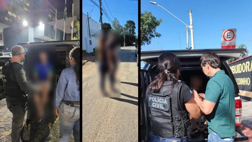 Prisões dos suspeitos realizadas pela Polícia Civil, na Serra.
