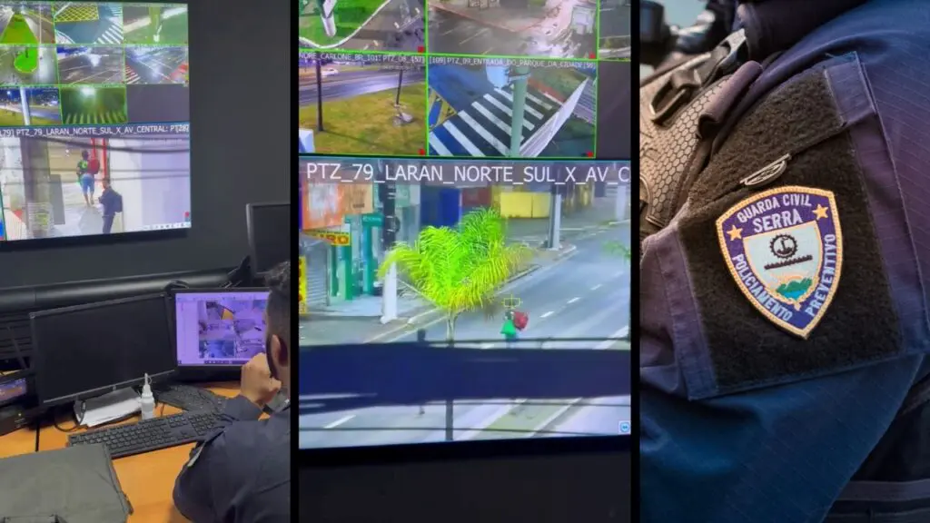 Câmera com alto-falante impede furto em loja na Serra